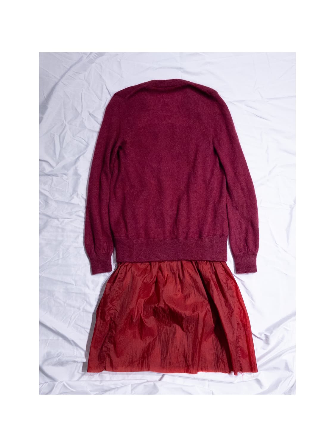 Sacai Mohair Knit Dress Red 2006 상품이미지2