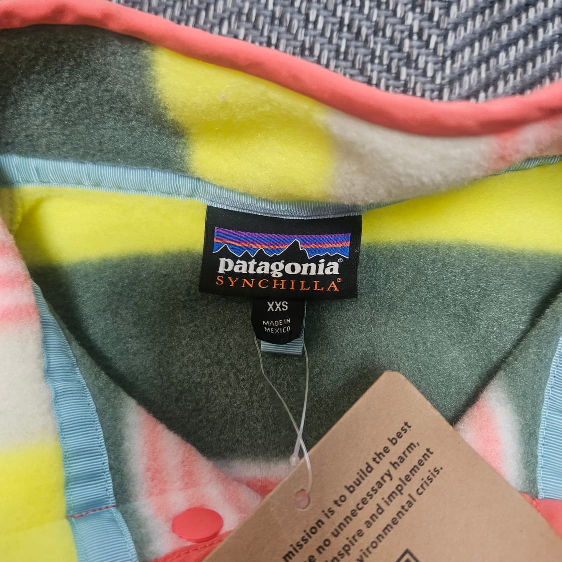파타고니아 스트라이프 신칠라 xxs 새상품 상품이미지3