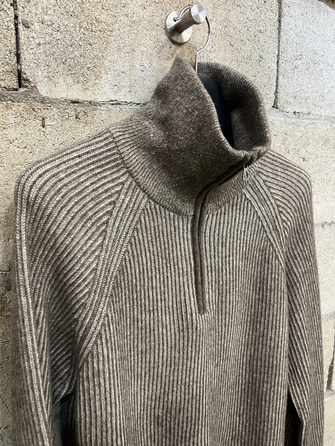 시리즈 골지 하프집업 울 골지 니트 상품이미지10