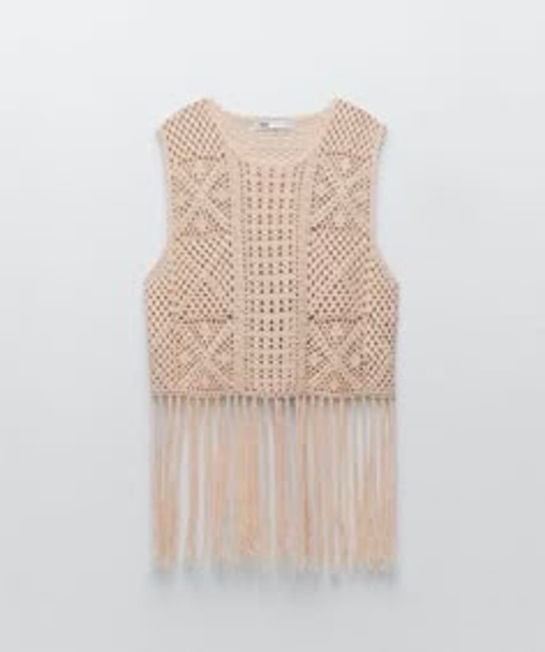 자라 크로셰 태슬 프린지 베스트 XS-S 상품이미지1