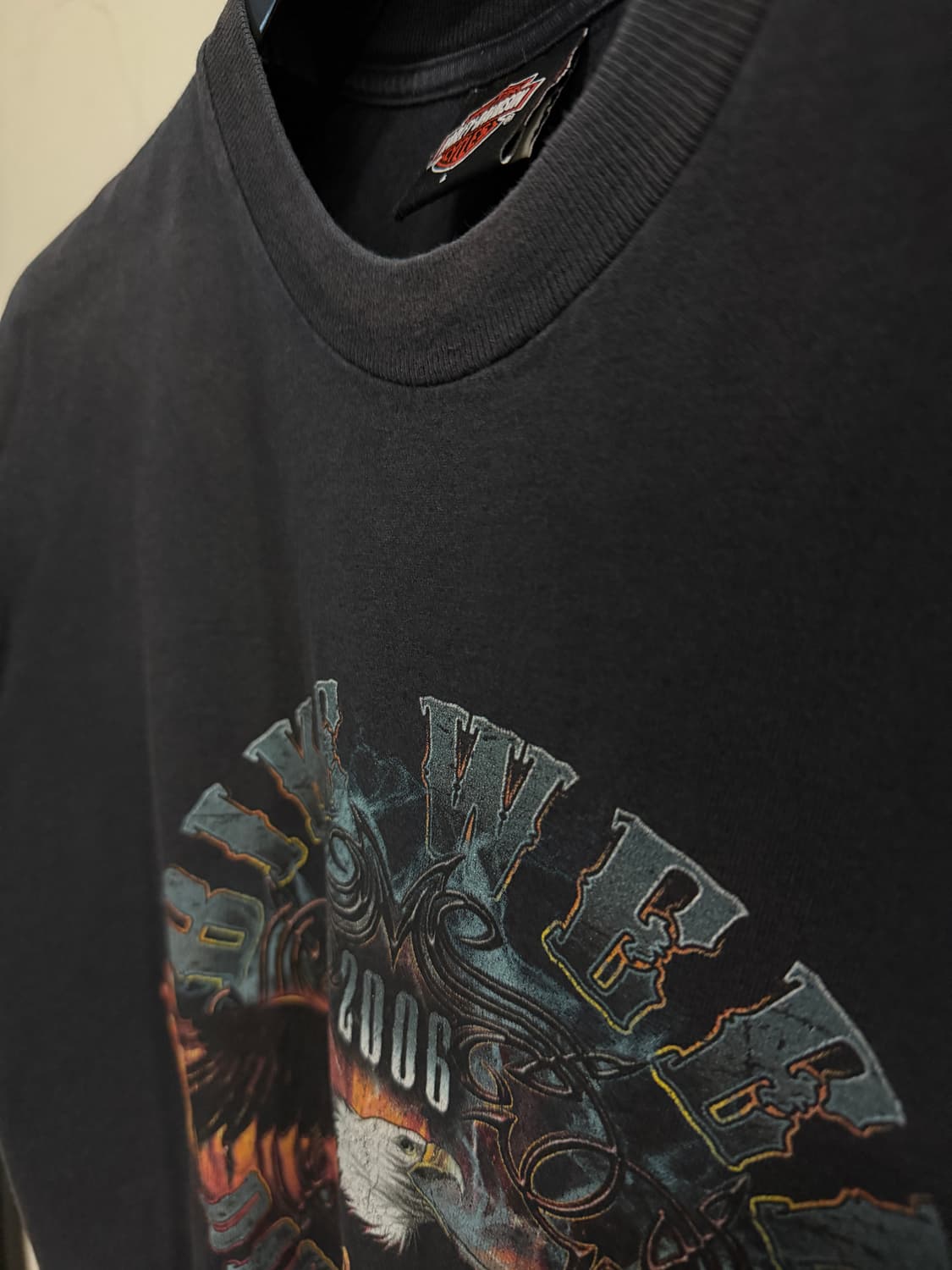 할리데이비슨 바이크위크 데이토나 플레임 이글 티셔츠 상품이미지3