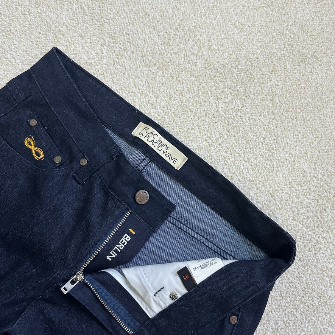 실측확인 플랙 청바지 진청바지 0317D 상품이미지3