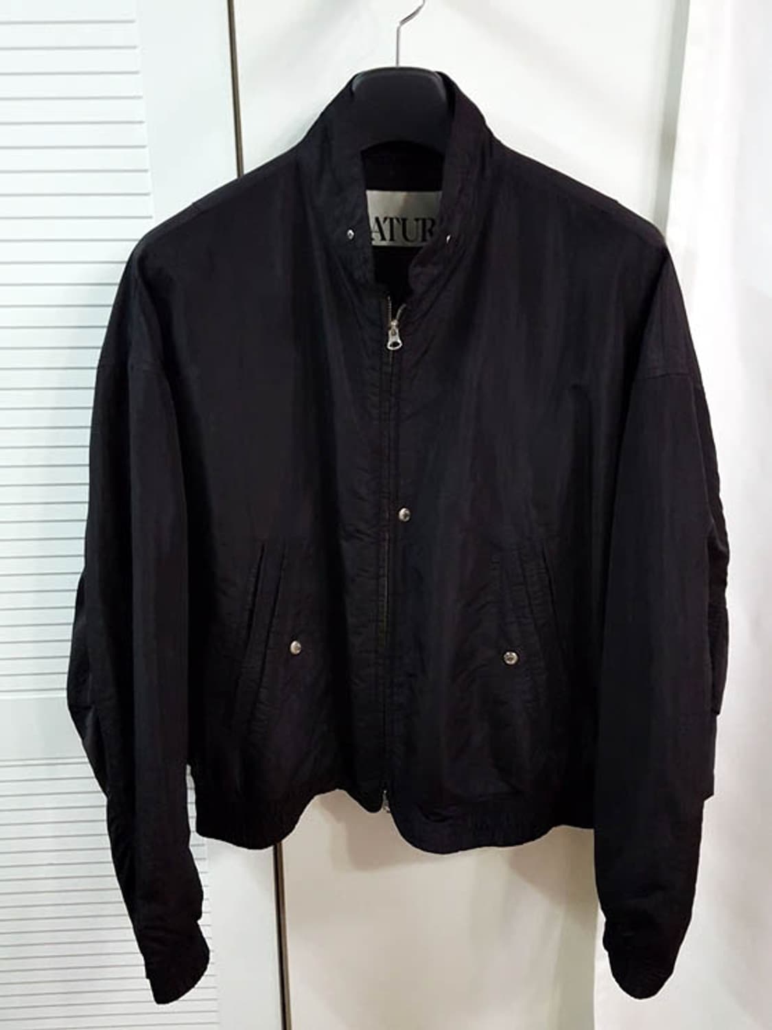 세터 샌티 나일론 오버사이즈 블루종 MA-1 자켓 블랙 XL 상품이미지1