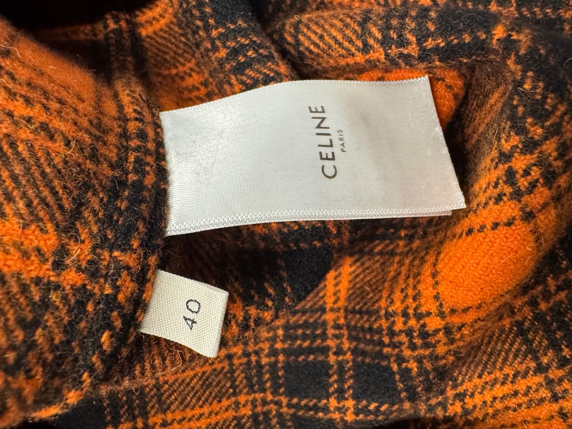 셀린느 루즈핏 울 플란넬 셔츠 40사이즈 상품이미지8