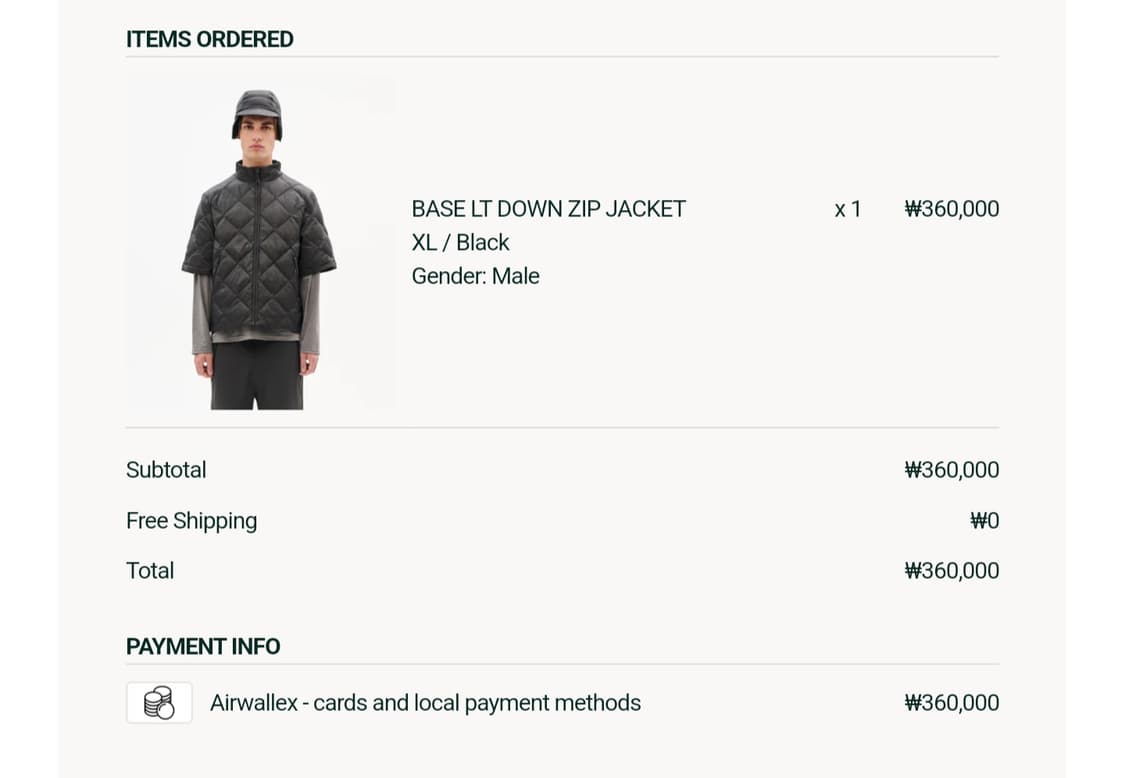 택채새상품) 하이킹패트롤 다운집자켓 블랙 XL 상품이미지2