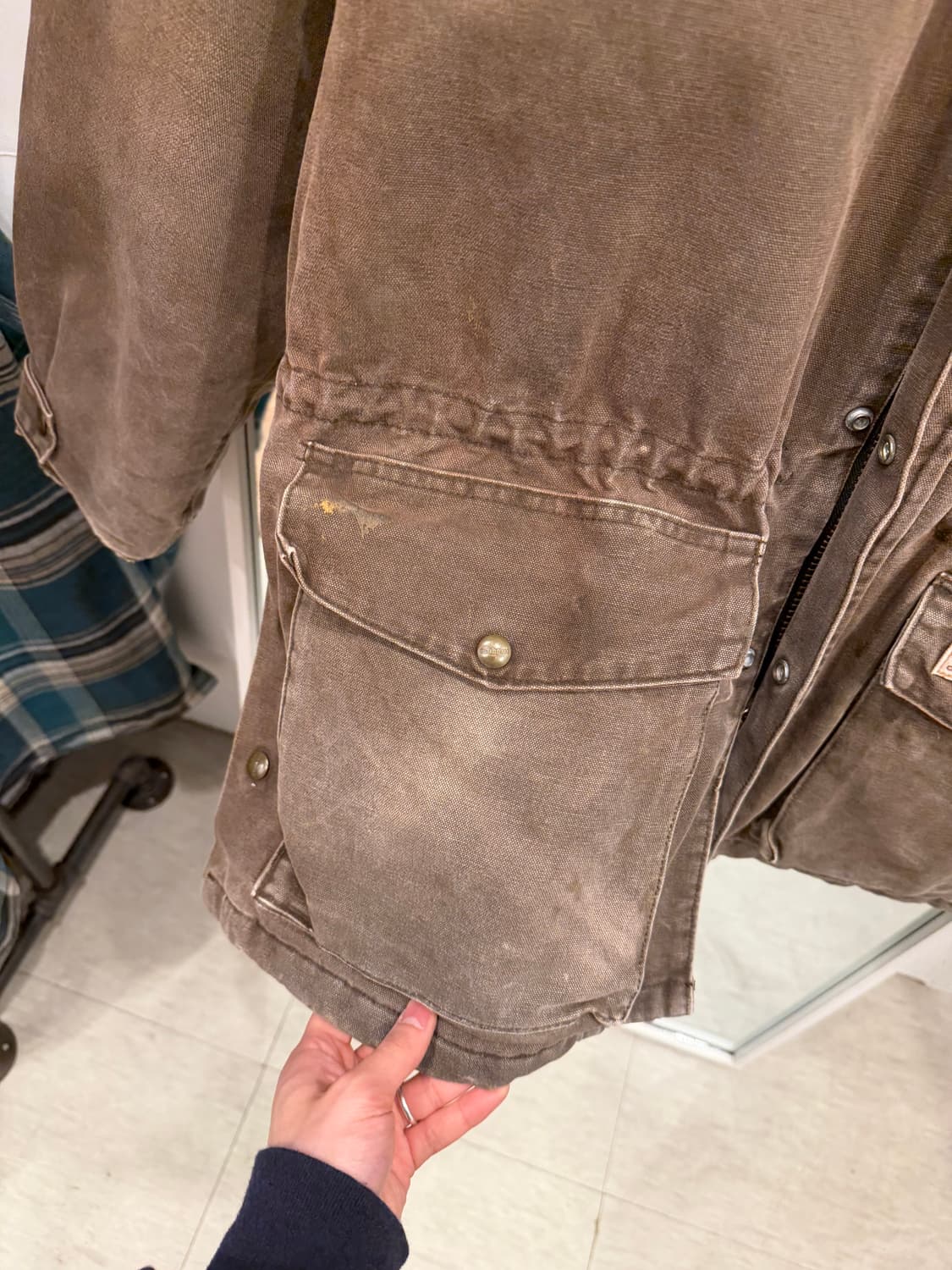 00s Carhartt 칼하트 덕 캔버스 랜치 코트 워크 자켓 상품이미지7