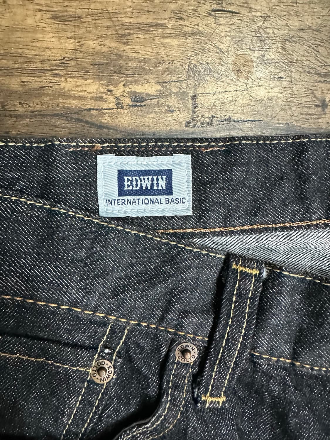 에드윈(EDWIN) 402 셀비지 데님 팬츠 실측31 메이드 인 재팬 상품이미지4