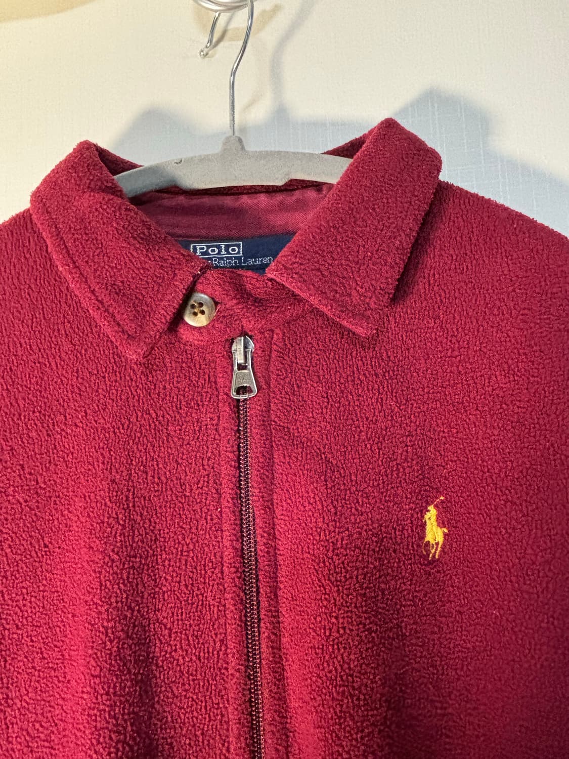 POLO 폴로 플리스 드리즐러 스윙탑 자켓 레드 빈티지 상품이미지4