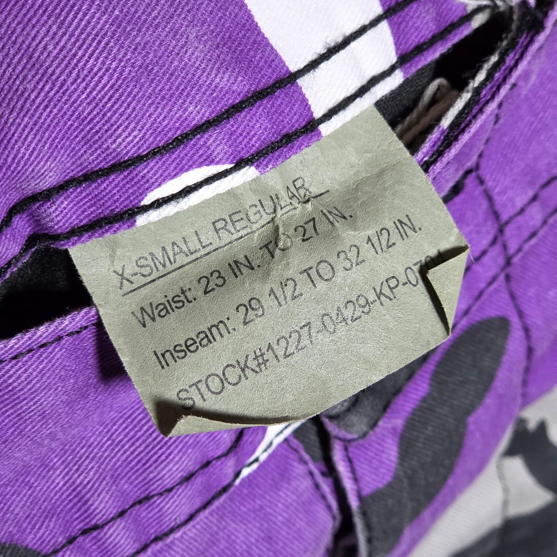 로스코 퍼플 카모 패턴 카고 팬츠 상품이미지8