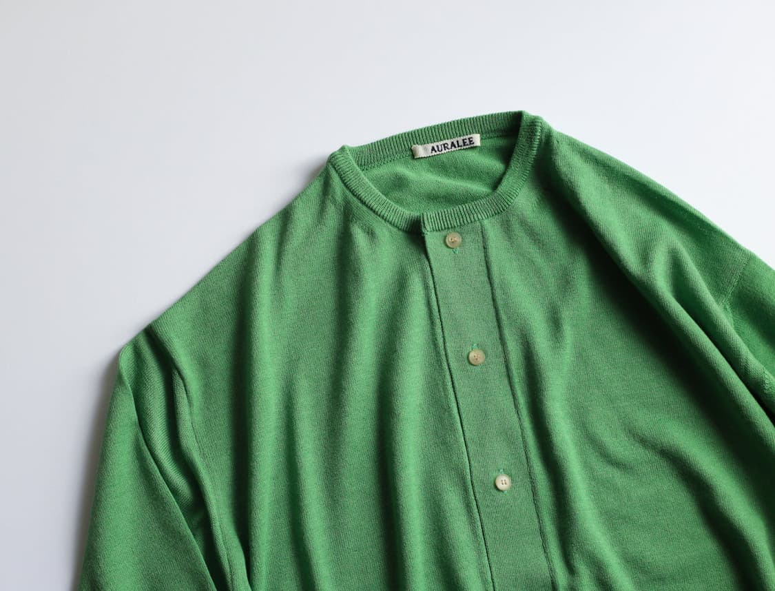 오라리 auralee 캐시미어 하드 트위스트 니트 가디건 상품이미지1