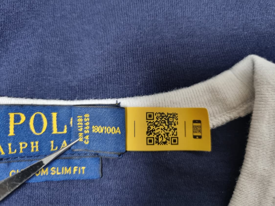남성 2023 폴로 QR 자수 베어 저지 코튼 반팔 라운드 티 티셔츠 상품이미지9