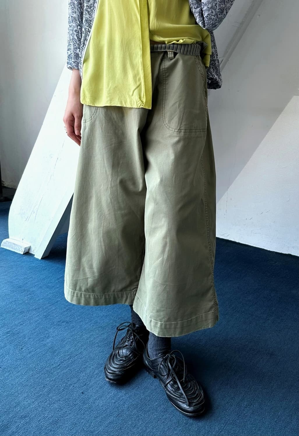 Banded 3/4 fake wrap detail gaucho pants 상품이미지7