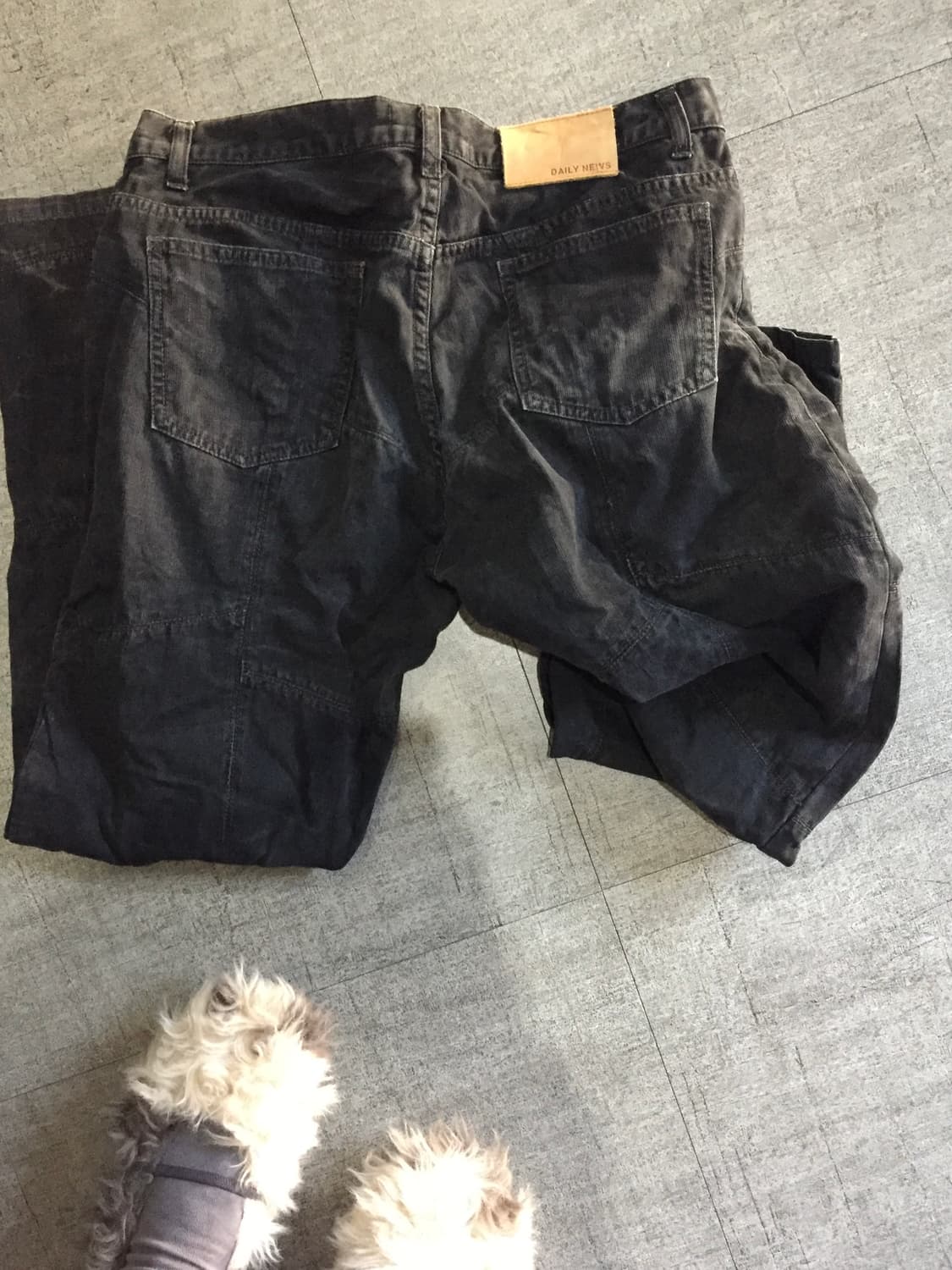 일본빈티지 Dailynews 올드스쿨아메카지 세미와이드카펜터팬츠 블랙 상품이미지2