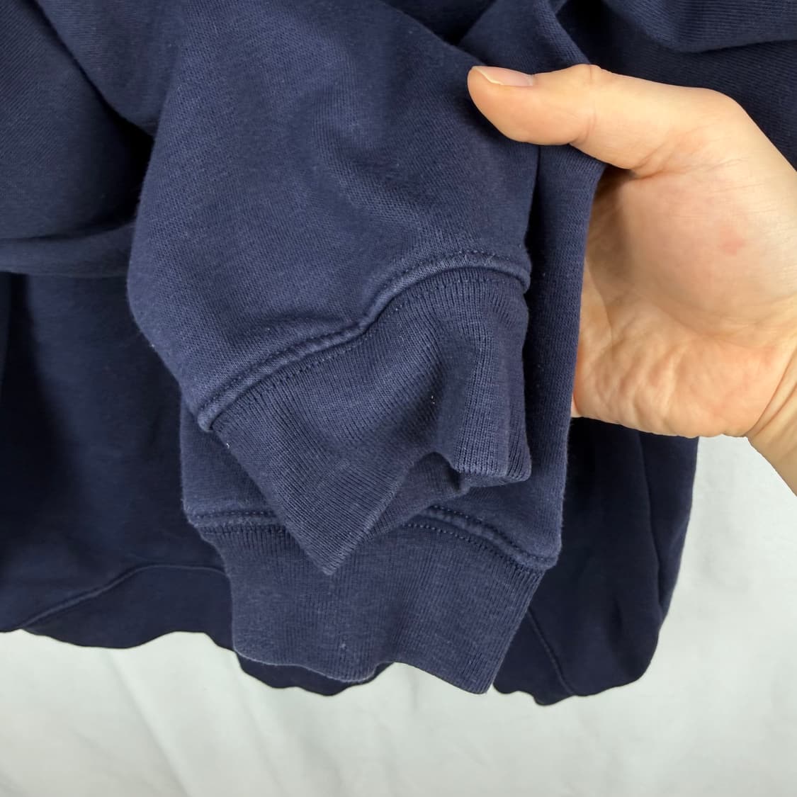 (M) GAP 반집업 카라 맨투맨 네이비 상품이미지5