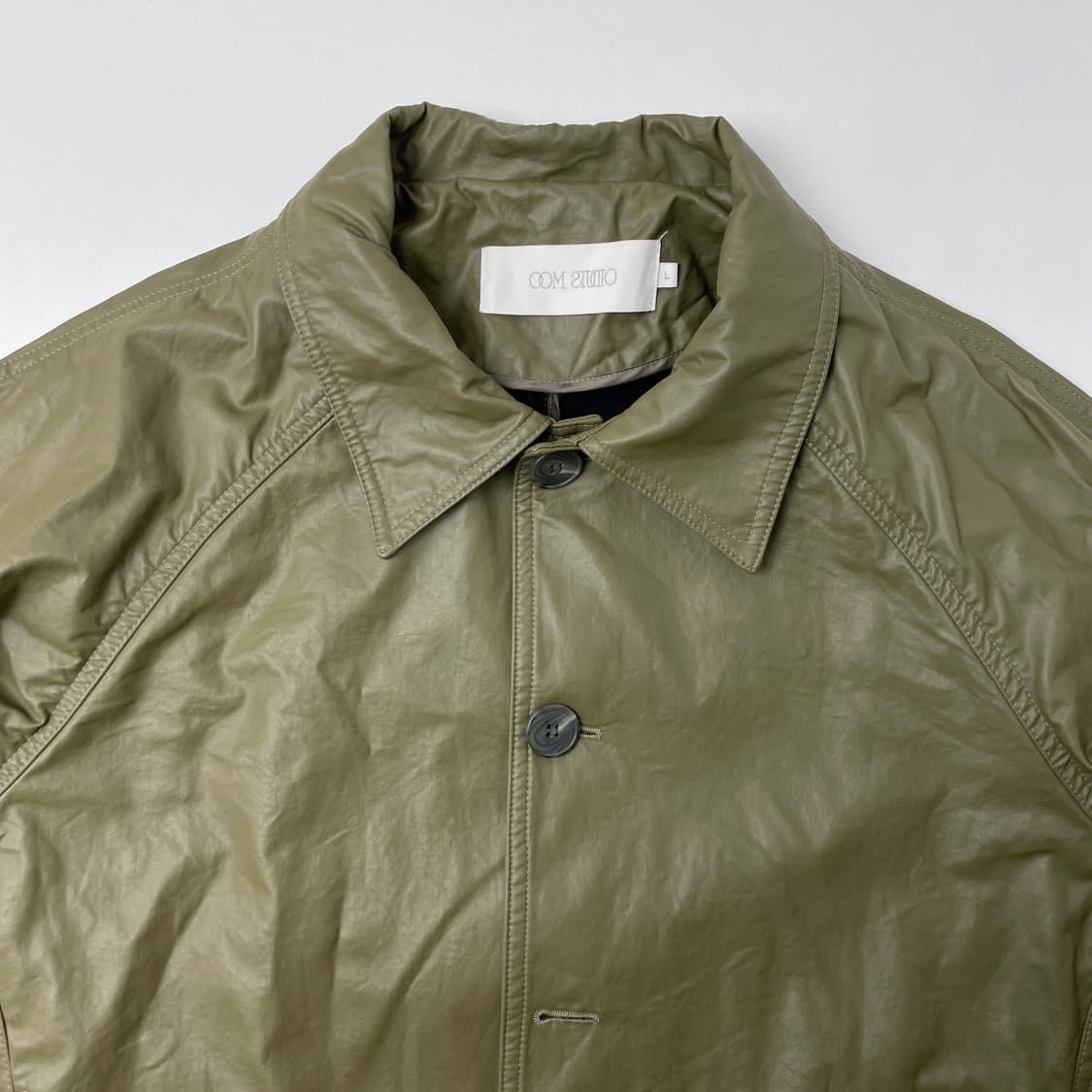 [중고] OOM STUDIO 카키색 봄버 자켓 L 상품이미지3