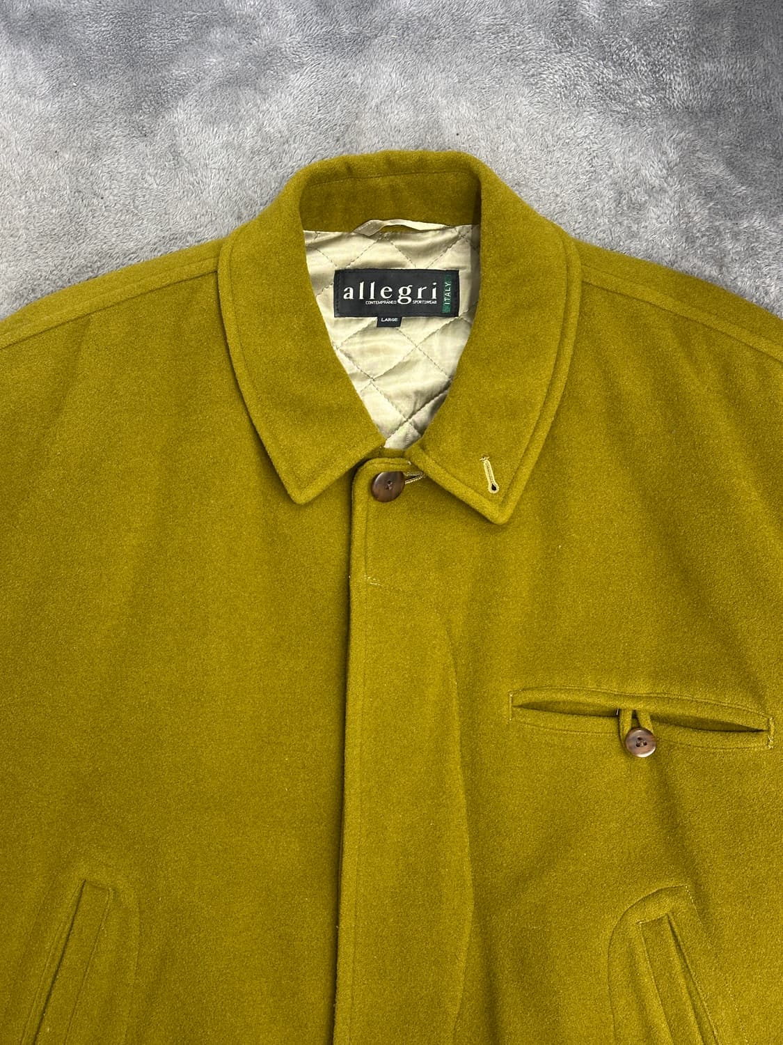 90s Allegri 울 봄버 자켓 L 상품이미지4