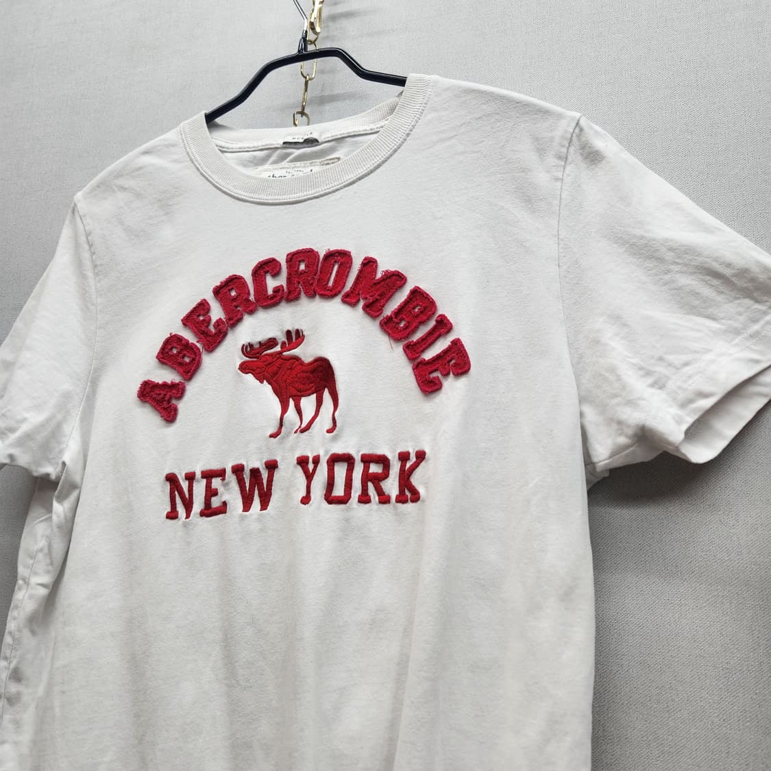아베크롬비 Y2K 빅로고 반팔티 L(M) 남여공용 상품이미지3