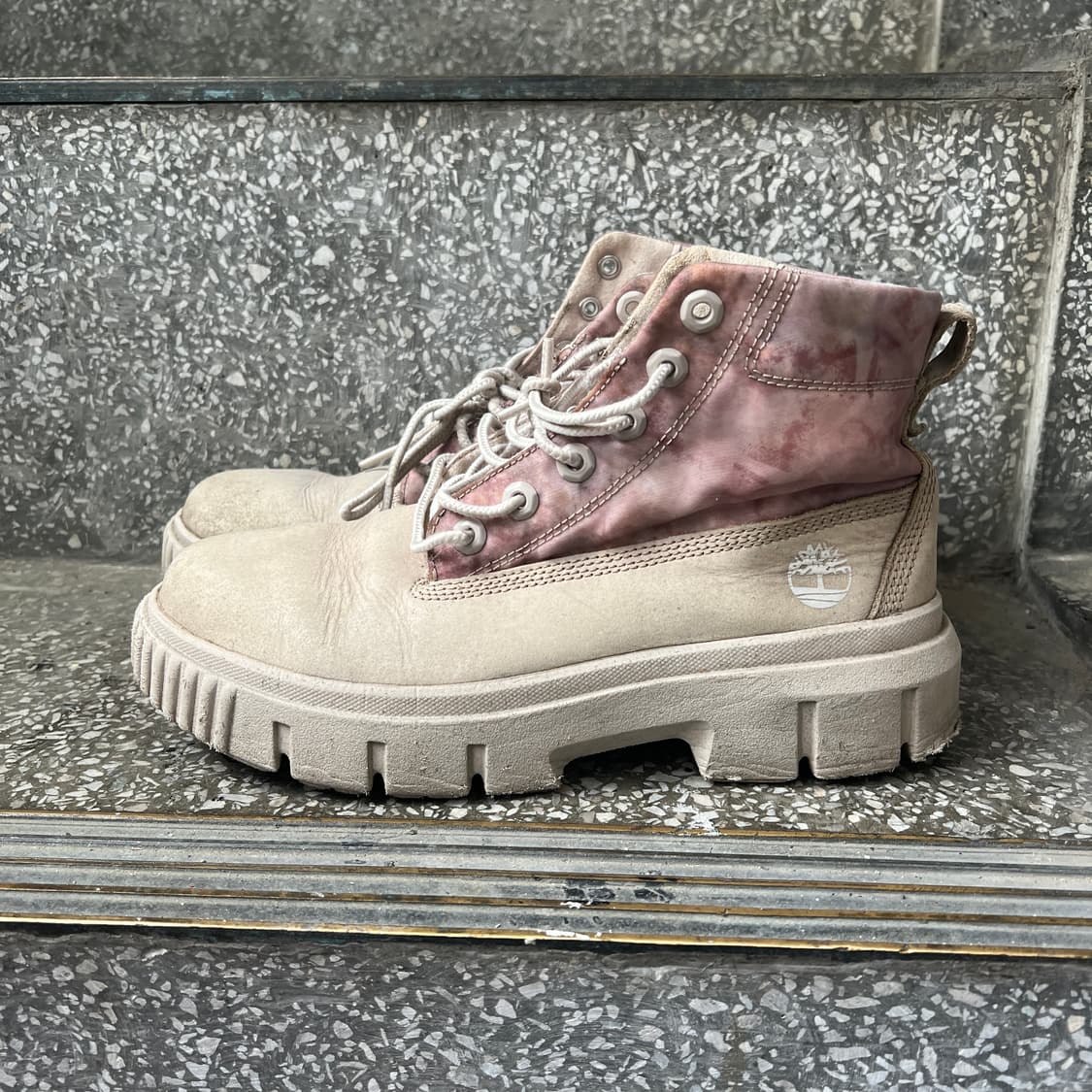 팀버랜드 그레이필드 화이트 핑크 부츠 상품이미지3