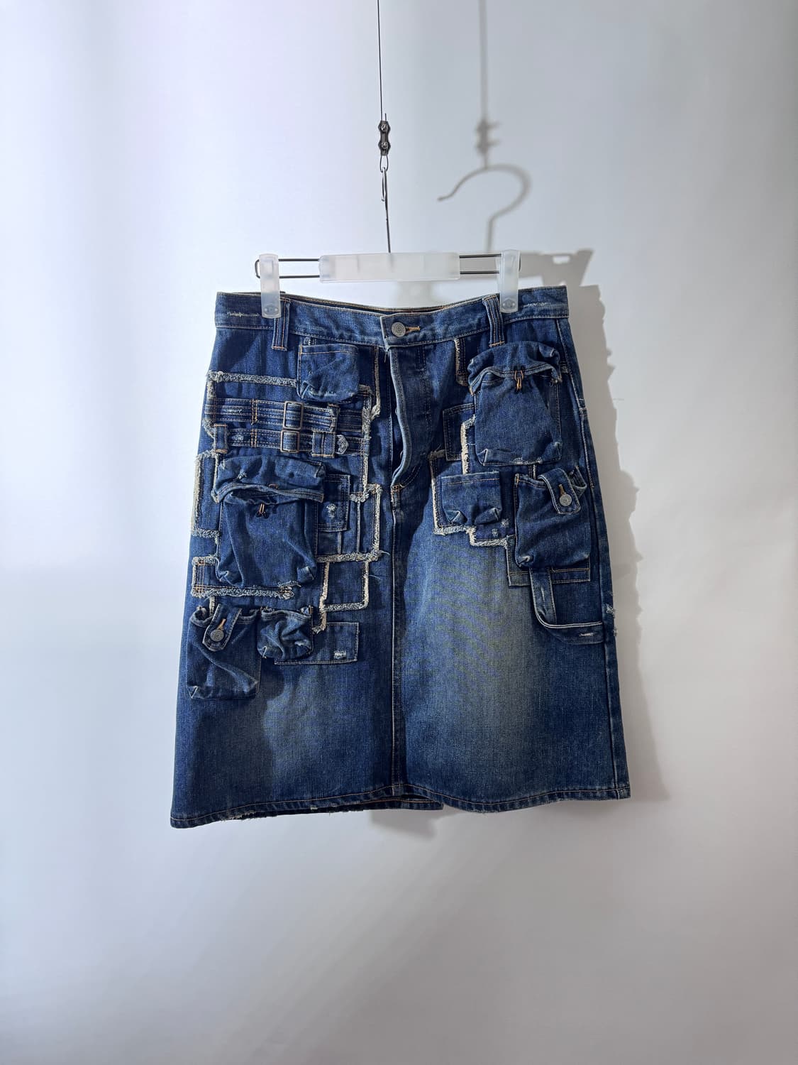 Sunao Kuwahara utility denim skirt 상품이미지1
