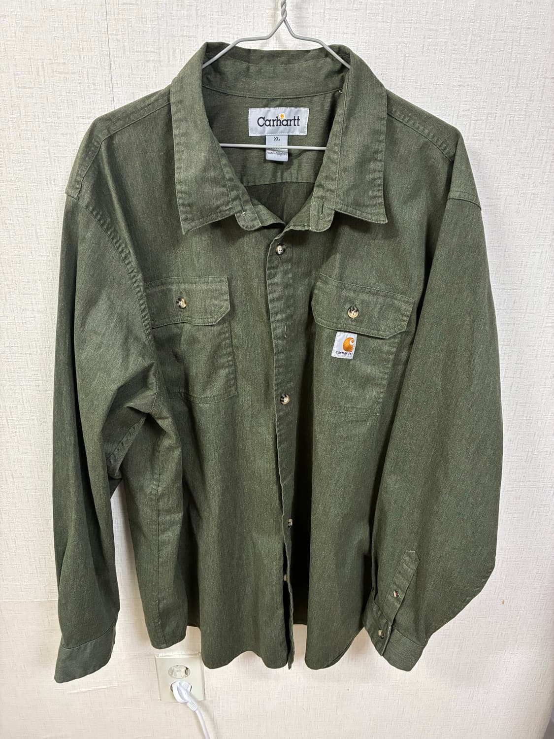 칼하트 카키 셔츠 XL 상품이미지1