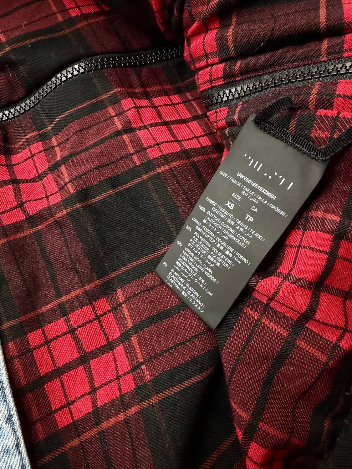 XS/ 언래블 프로젝트 다운 데님 패딩점퍼 상품이미지10