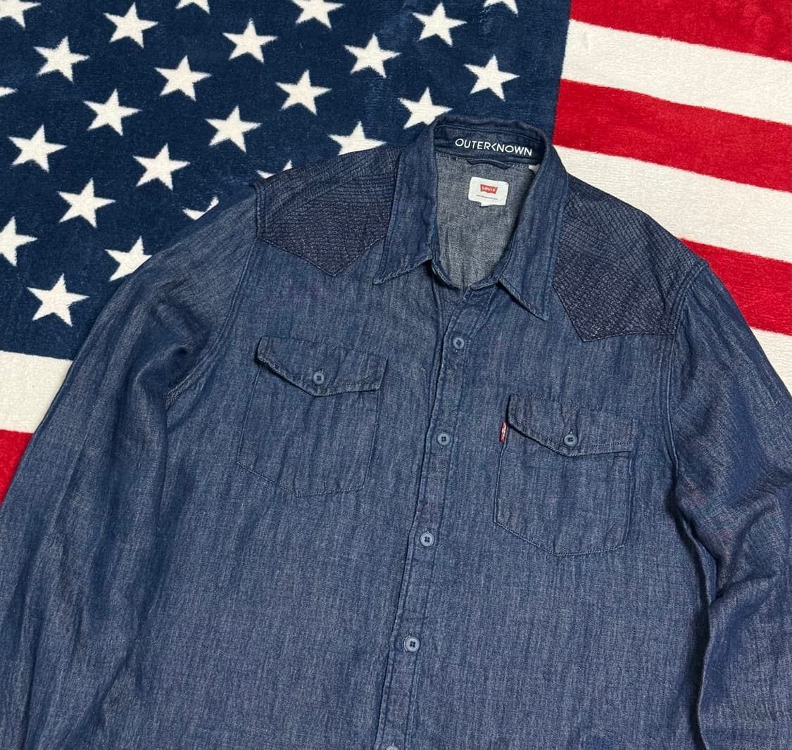 리바이스 샴브레이셔츠 Levi’s Chambray shirt 인디고빈티지 상품이미지7