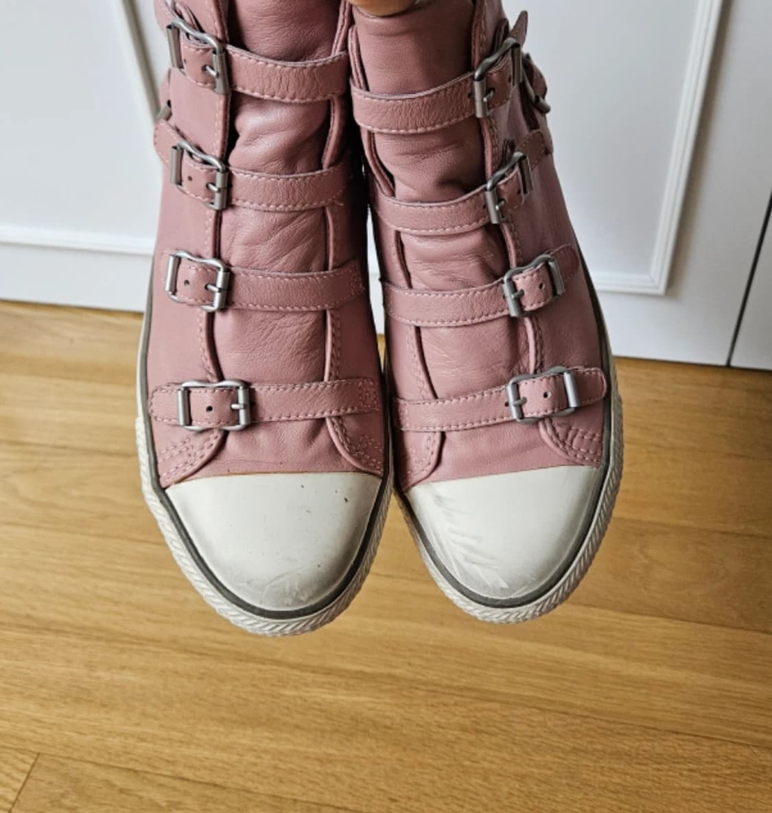 Ash 아쉬 핑크 가죽 하이탑 스니커즈 40 상품이미지7