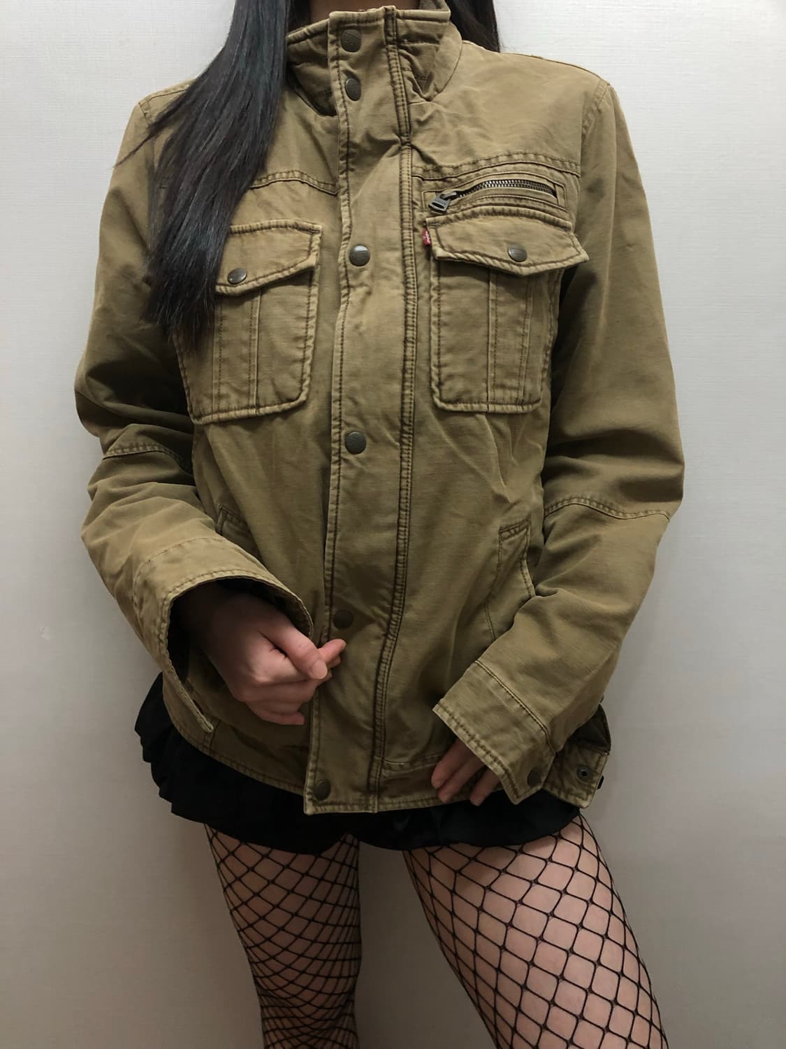 빈티지 리바이스 카키 펑크 자켓 상품이미지3