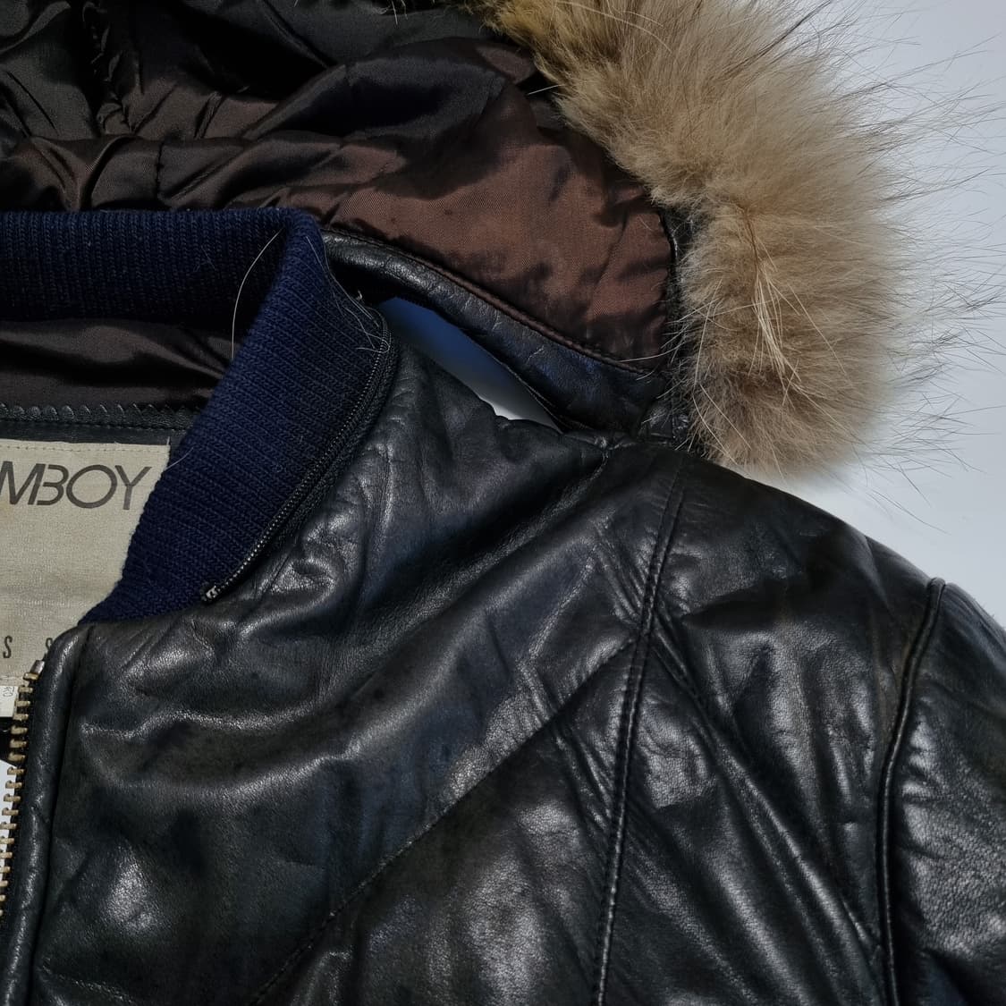 1990s 톰보이 N2B 레더자켓  상품이미지7