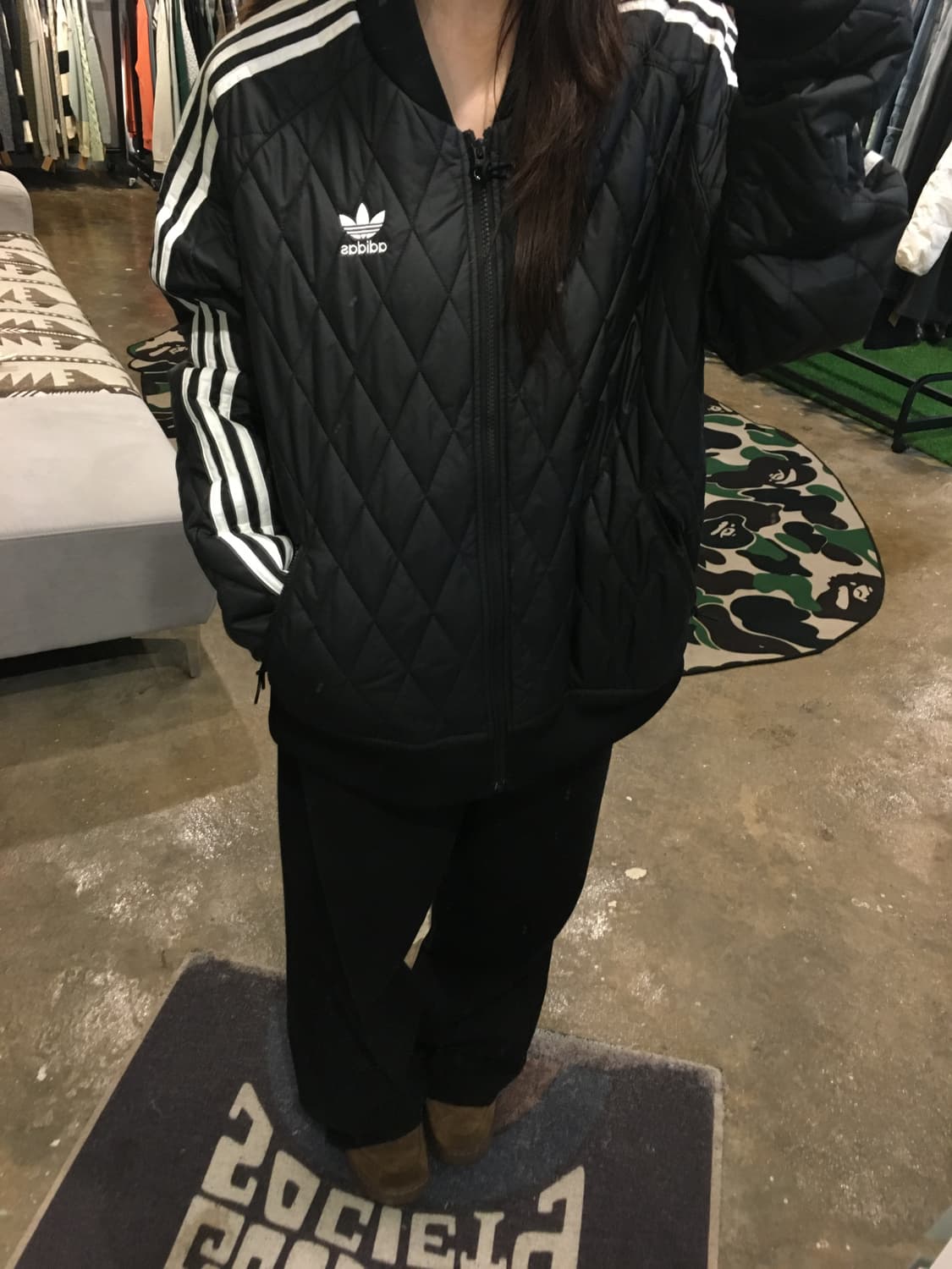 아디다스 퀄티드 패딩점퍼 L 상품이미지5