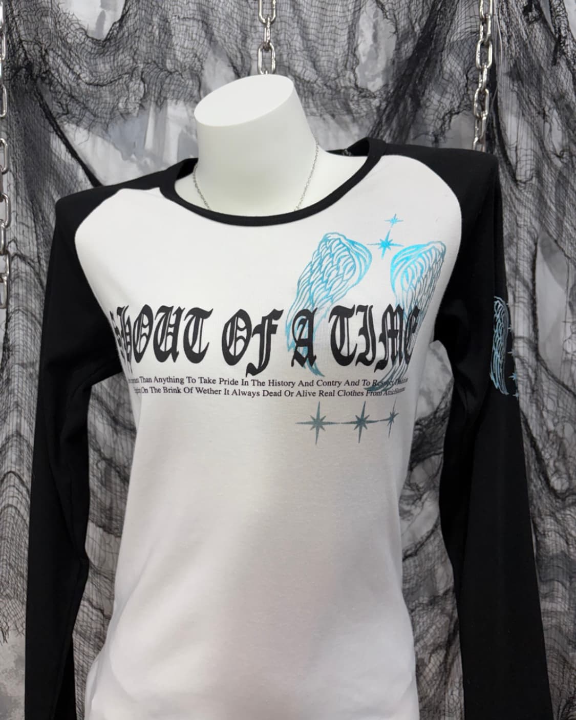 Y2K lettering wing long sleeve 상품이미지6