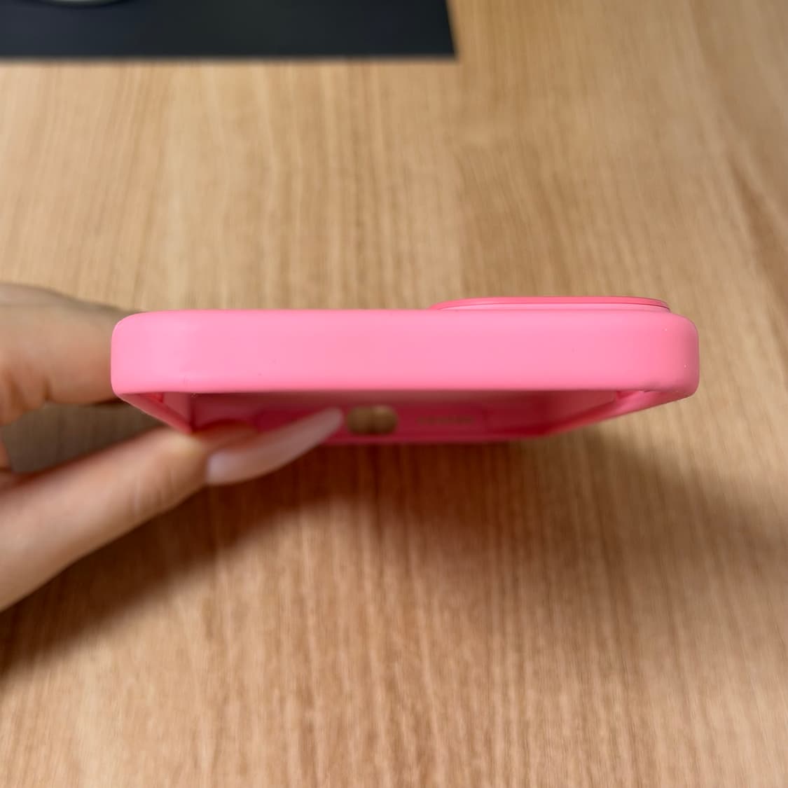 (15플러스) 아이폰 핑크 정품 케이스 상품이미지4