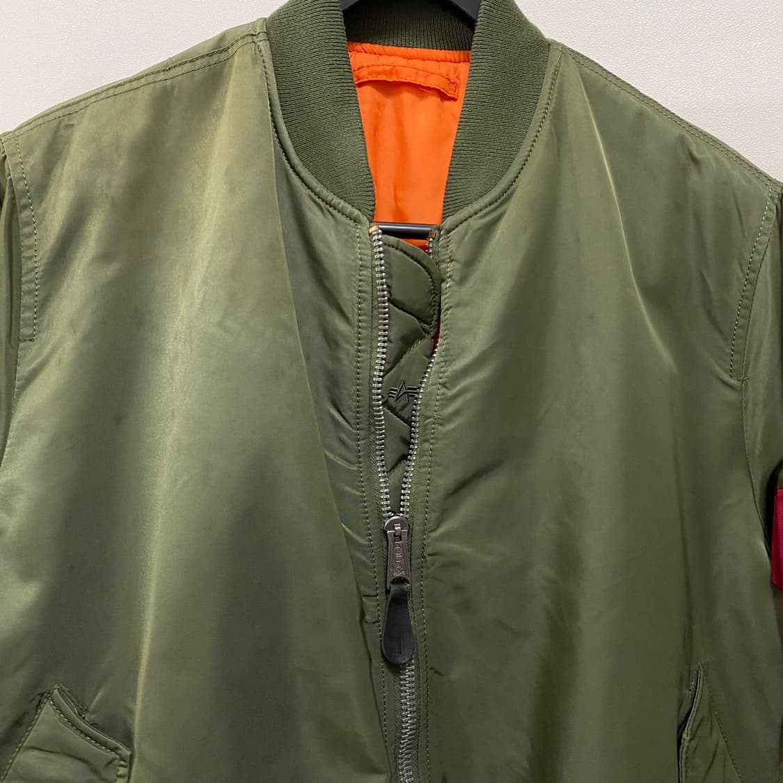 알파인더스트리 MA-1 플라이트 자켓 세이지그린 상품이미지5