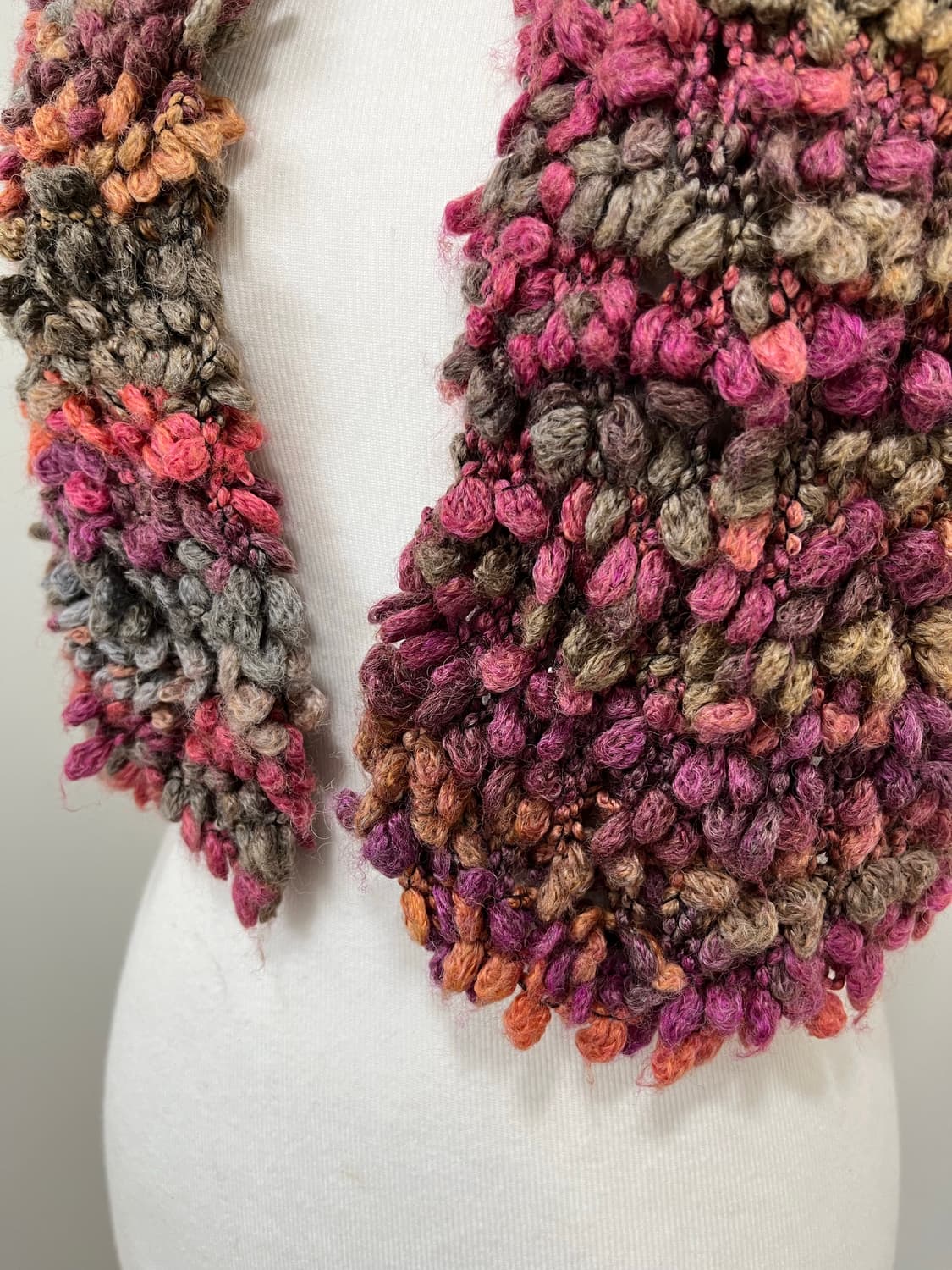 일본 빈티지 모리걸 뜨개 폼폼 머플러 상품이미지5