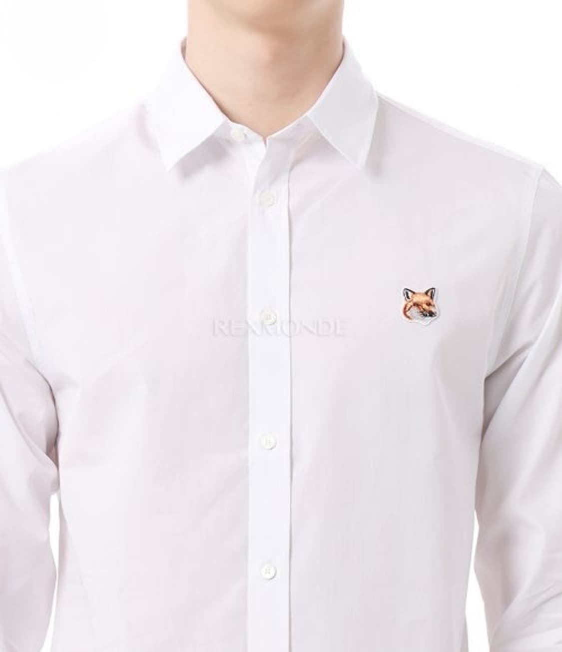 메종키츠네 폭스헤드 자수 클래식 셔츠 상품이미지1