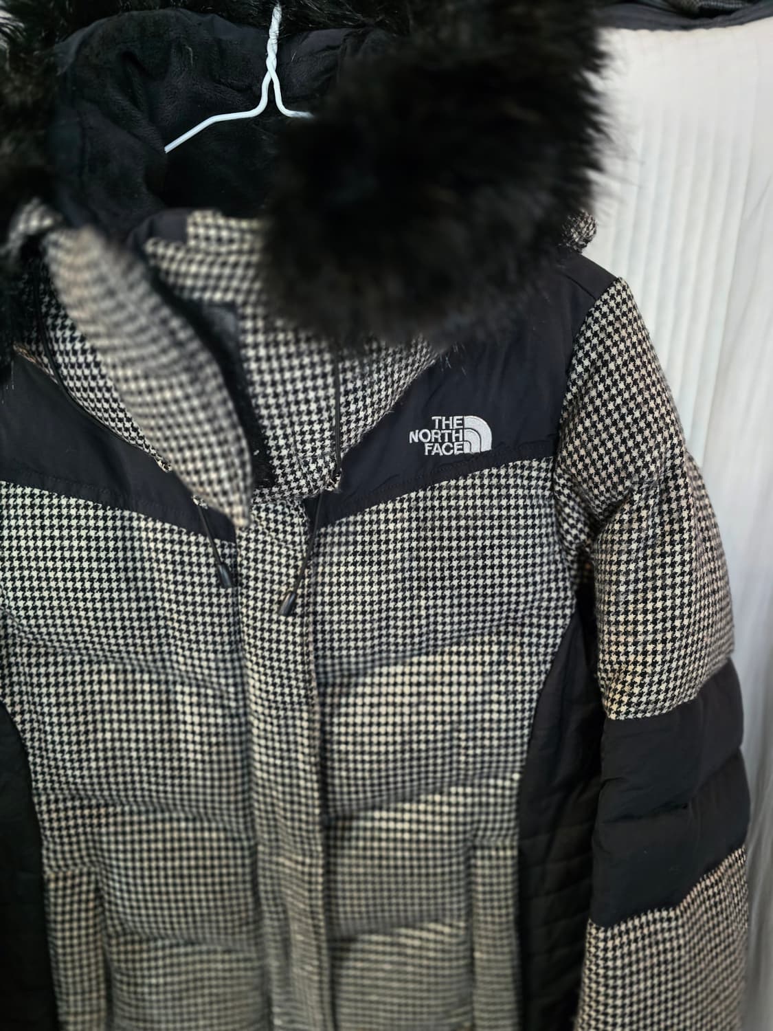 노스페이스 Houndstooth 후드 패딩 상품이미지1