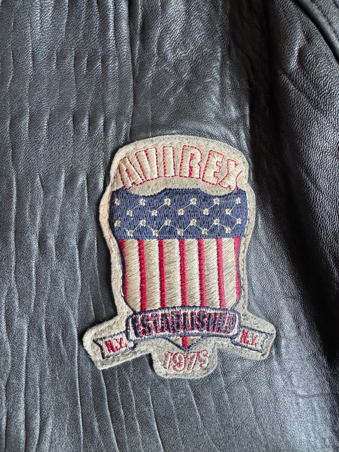 90‘s Avirex 아메리칸 헤리티지 레더 자켓 상품이미지4