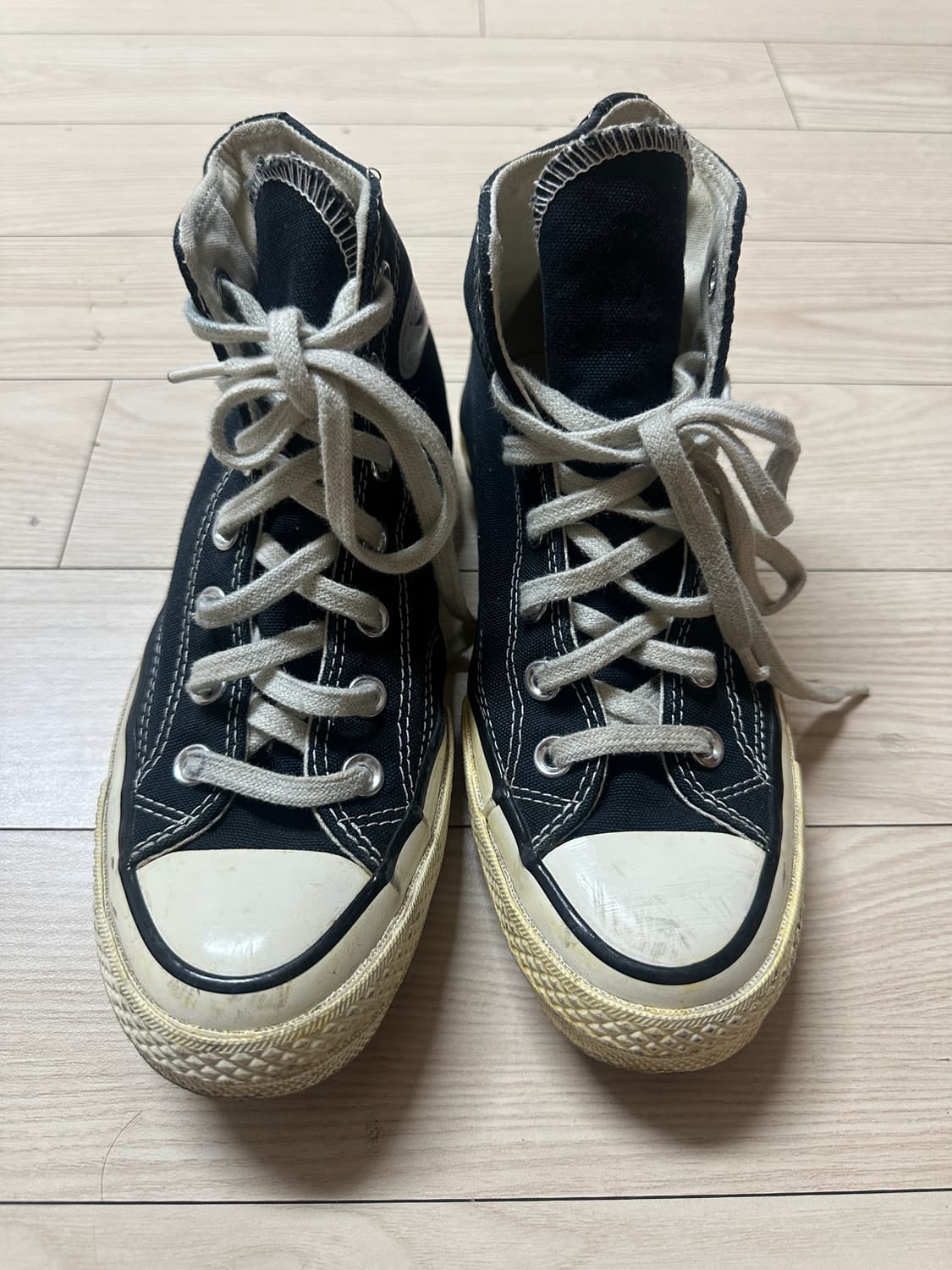 컨버스 척테일러 70 올스타 블랙 하이 스니커즈 상품이미지1