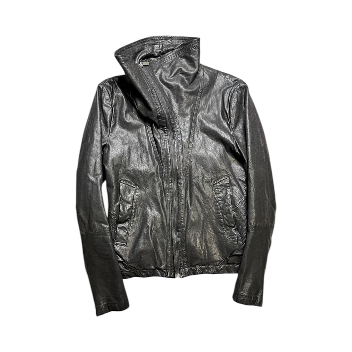 high neck lambskin jacket 상품이미지1