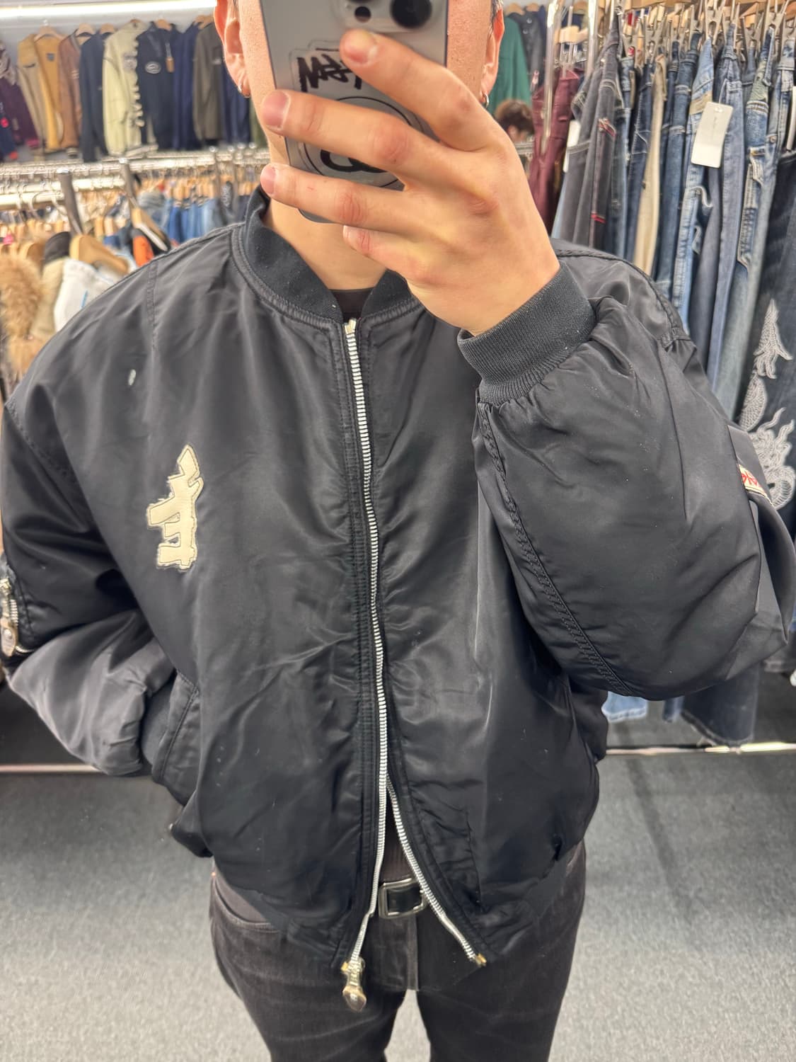 L)American vintage 패치포인트 MA-1 항공점퍼 상품이미지1