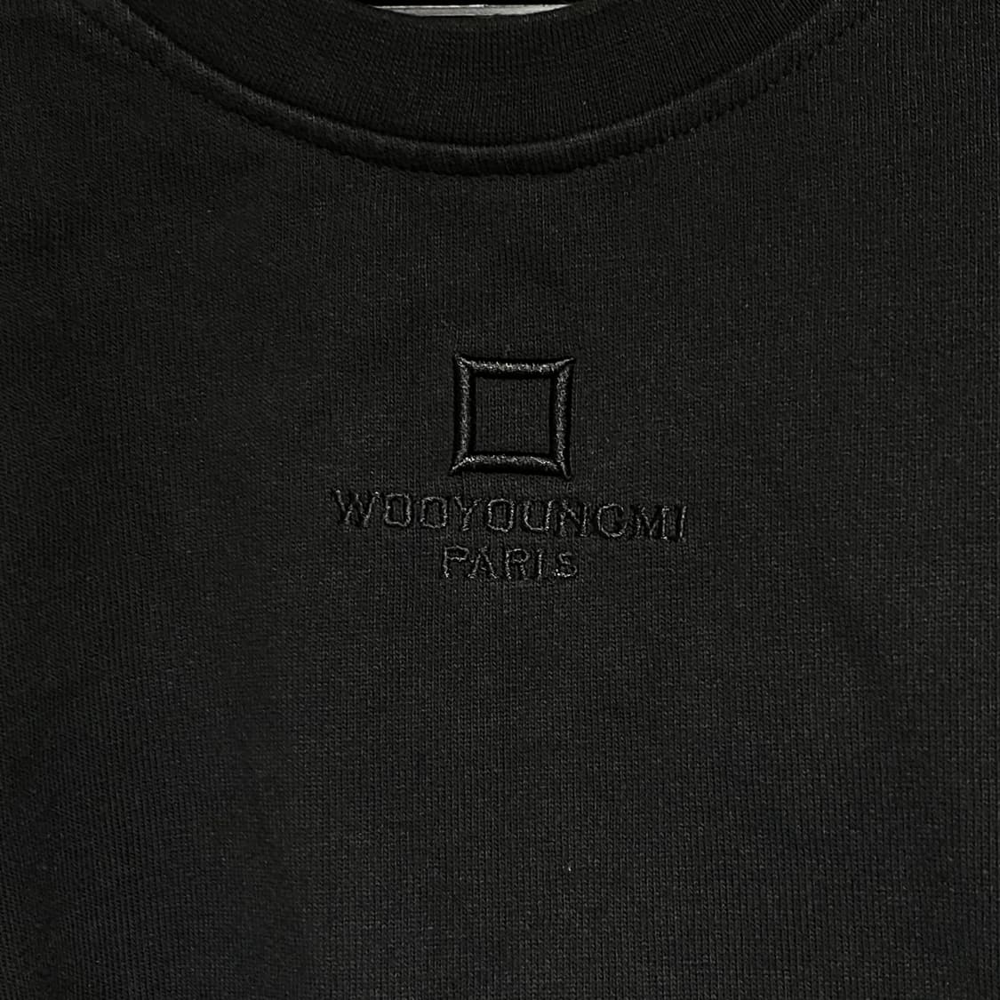 우영미 블랙 코튼 오버핏 티셔츠 50 상품이미지2