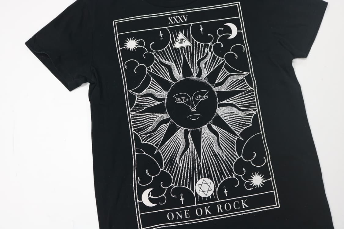 ONE OK ROCK 원 오크 록 빈티지 그래픽 블랙 반팔 티셔츠 상품이미지2