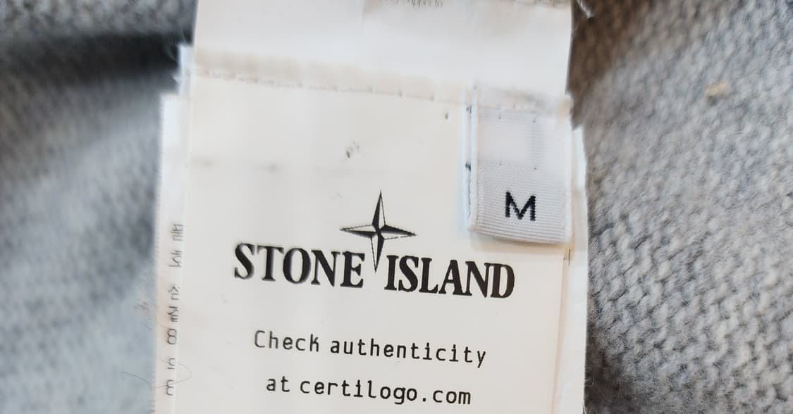 스톤아일랜드 와펜 하이넥 니트 버튼 가디건 M 그레이 상품이미지9