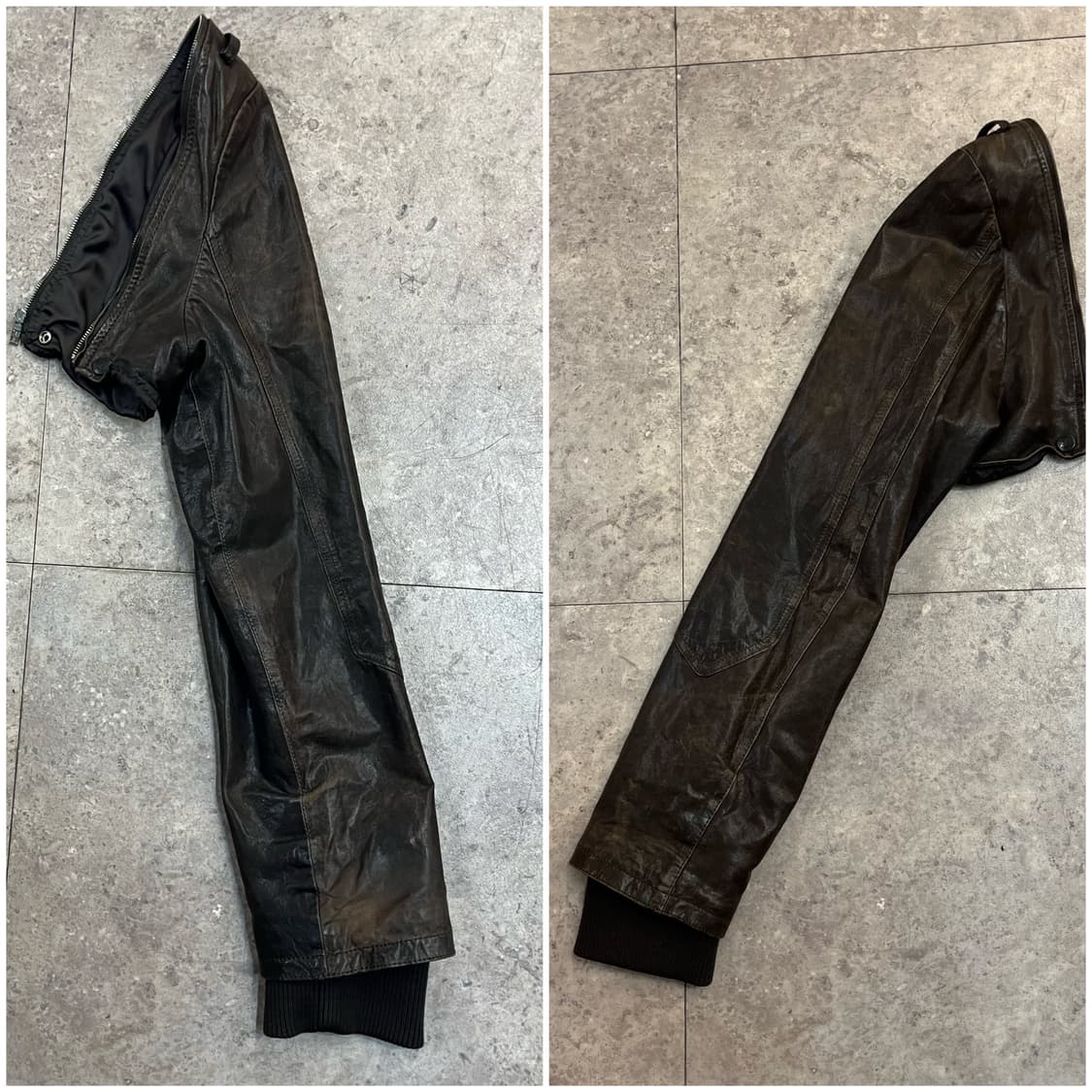 빈티지 분리형 가죽 레더 자켓 브라운  #csz2248 상품이미지7
