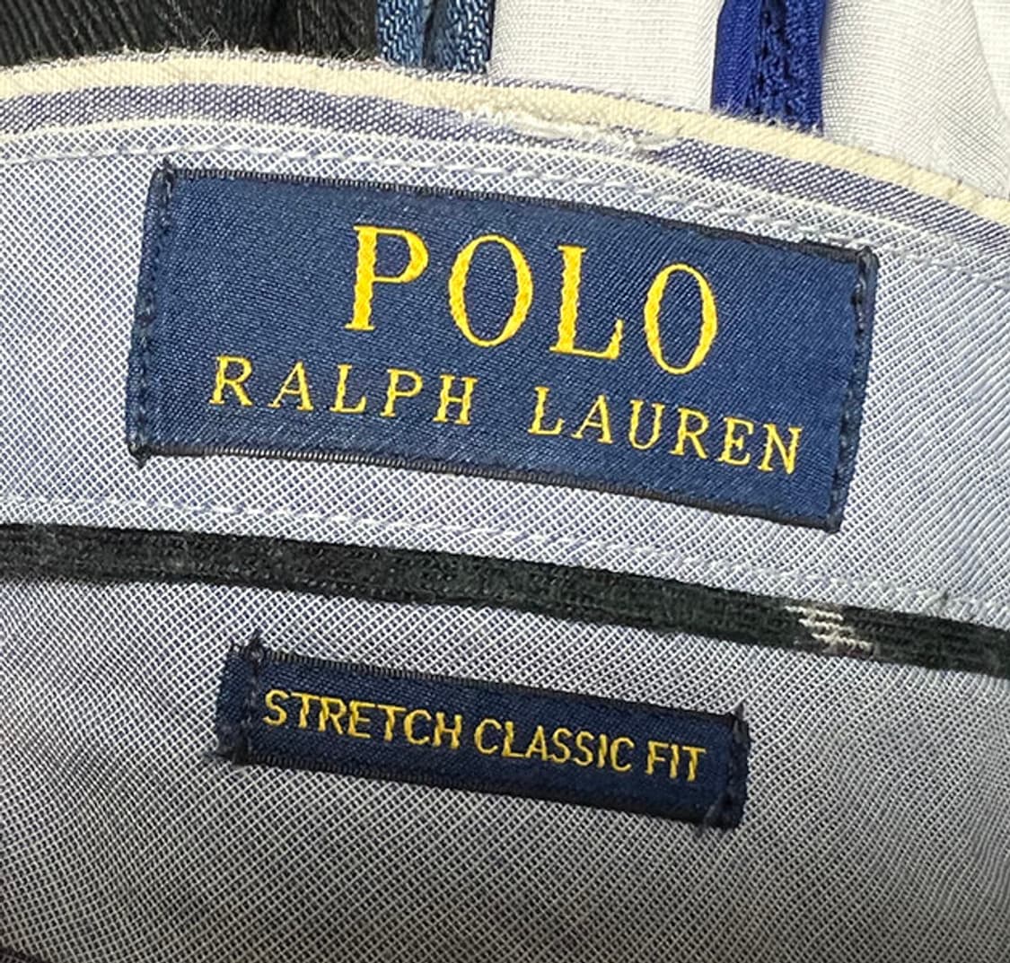 POLO 폴로 스컬 해골자수 시어서커 스트라이프 반바지 스판좋음 M 31 상품이미지4