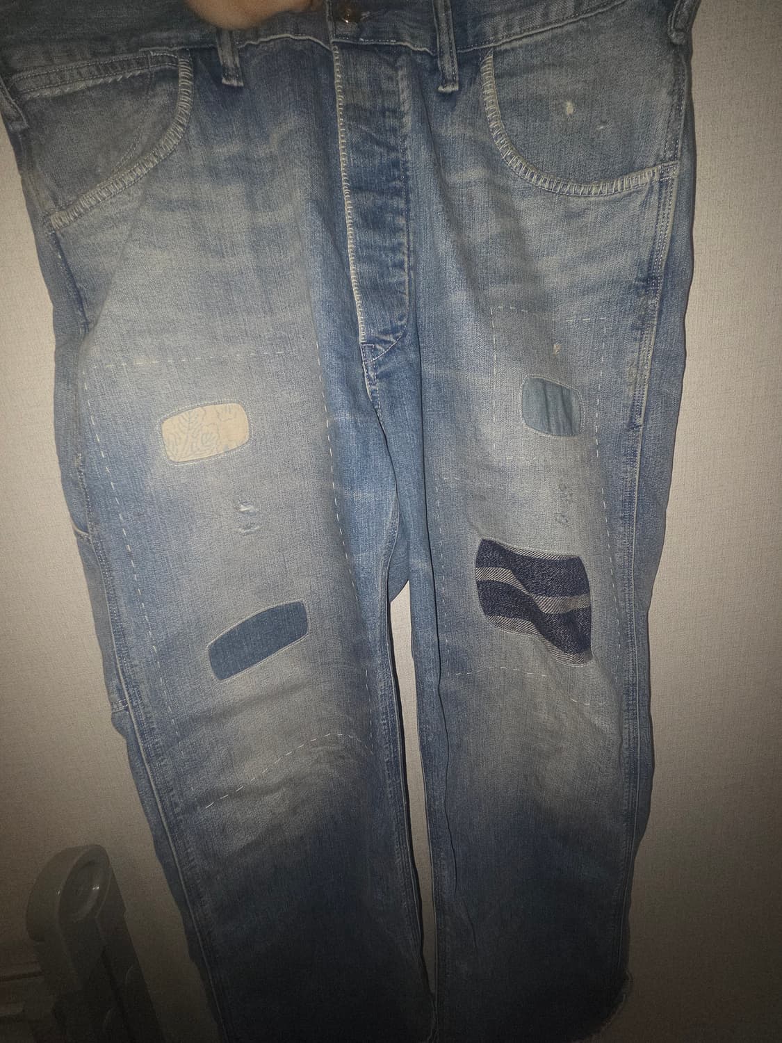 rrl 더블알엘 26ss 얼스턴 데님 리페어 바지 34/32 상품이미지1