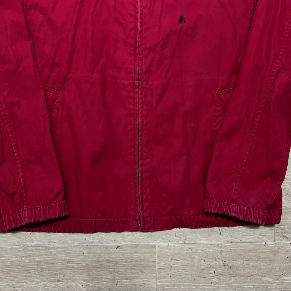 빈폴 스포츠 자수로고 코튼 카라 워크자켓 [버건디] L/100 상품이미지3