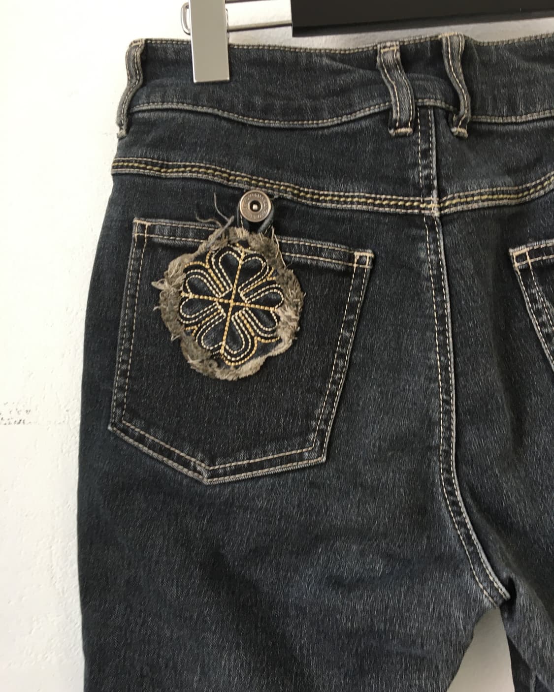 Side embroidery point cotton pants 상품이미지6