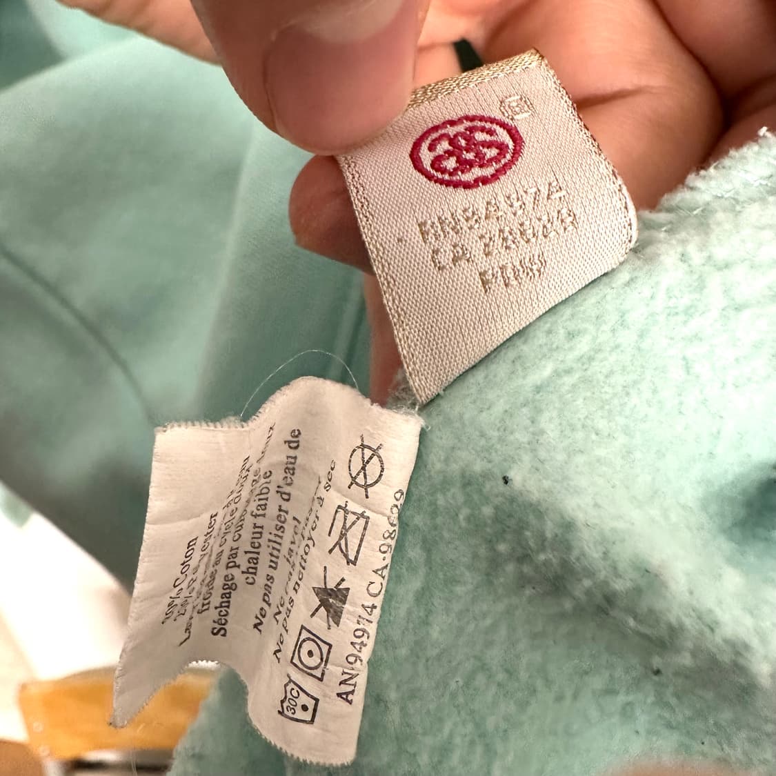 스투시 월드투어 후드티 ‘민트’ 상품이미지8