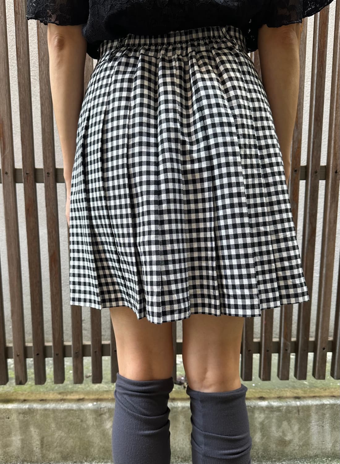 Gingham Check Skort 상품이미지3